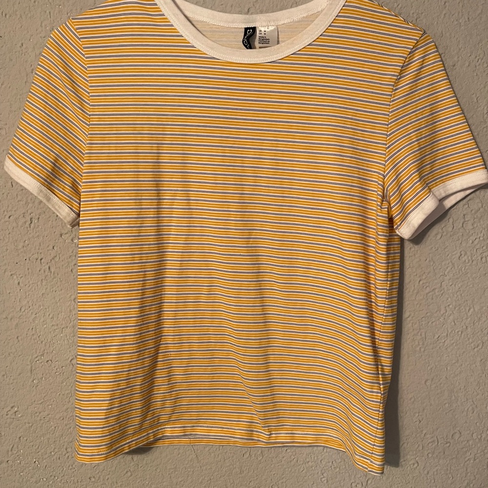 Yellow striped shirt